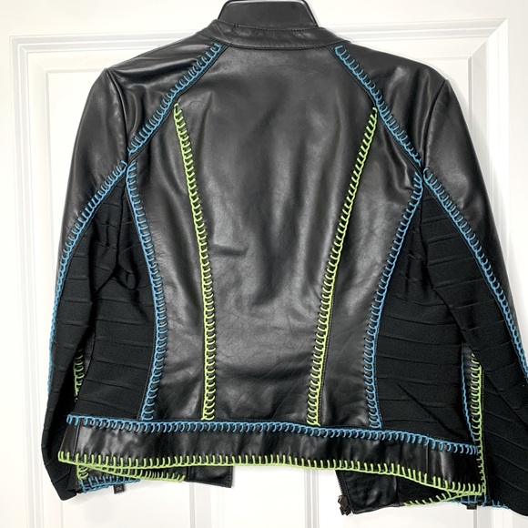Herve Leger leather jacket XS-S - Picture 3 of 5